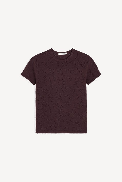 Brown t-shirt on a white background