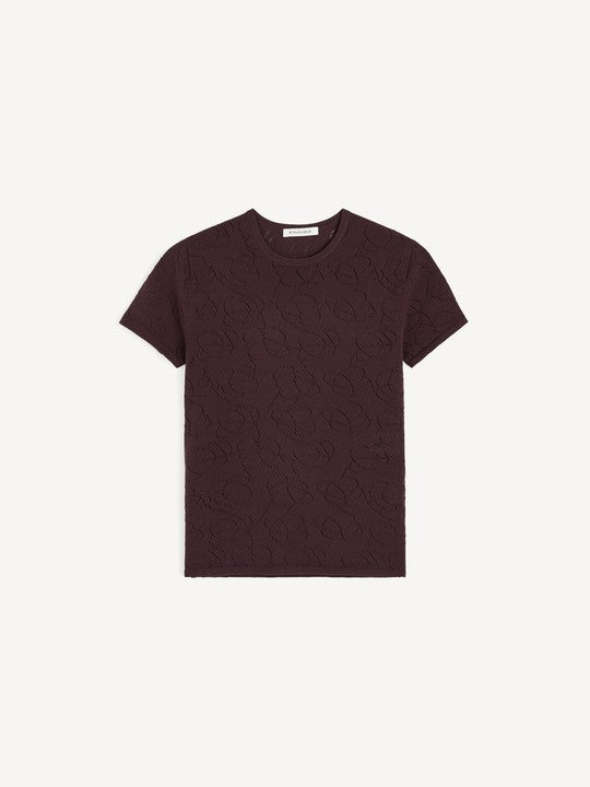Brown t-shirt on a white background