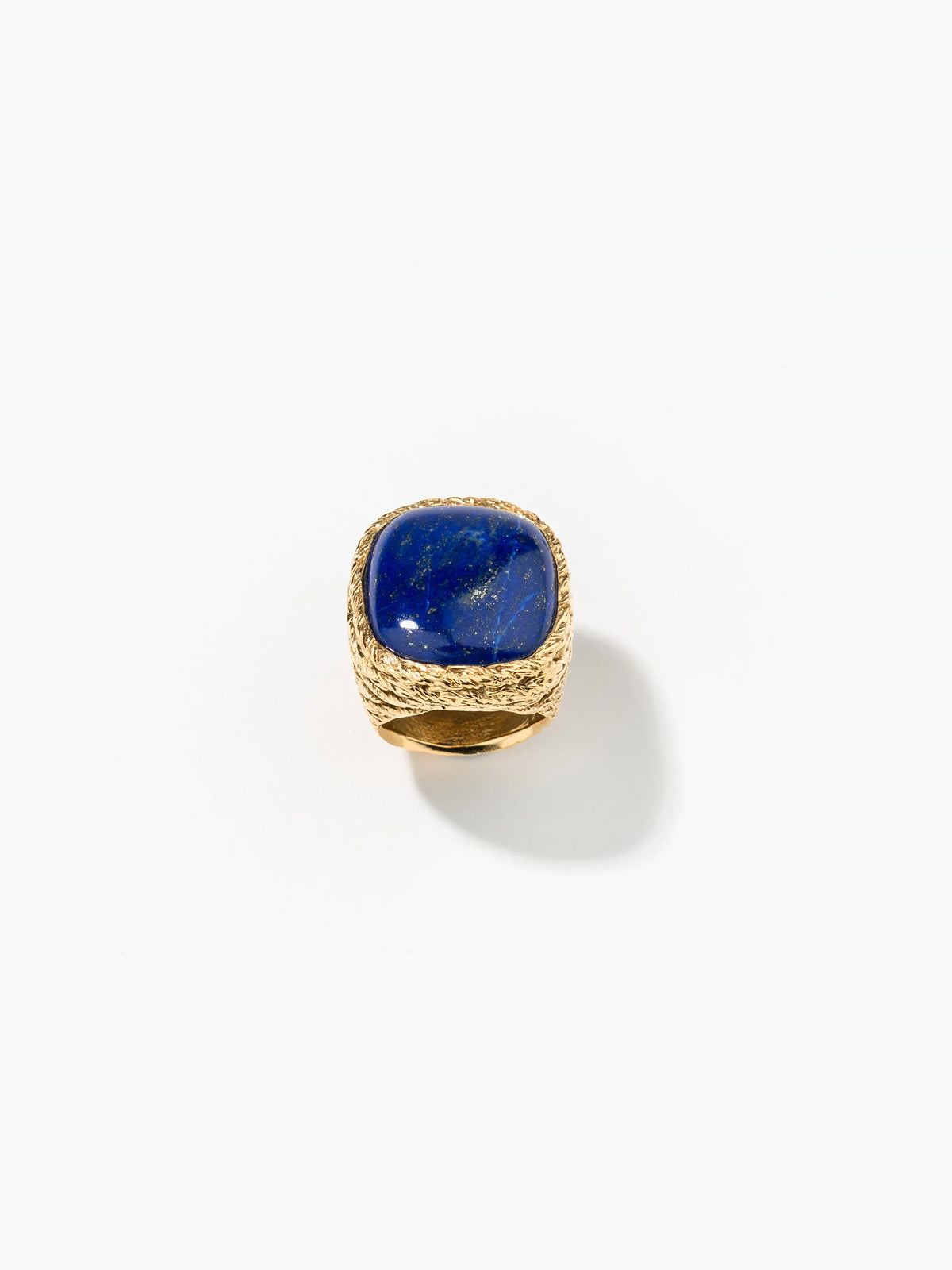 blue and gold ring