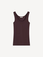 Brown tank top on a white background