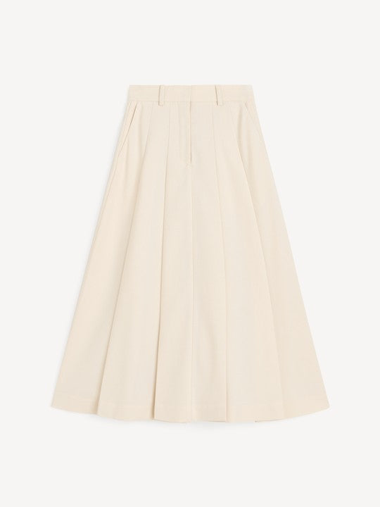Beige skirt on a white background