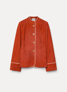 rust coloured suede jacket 