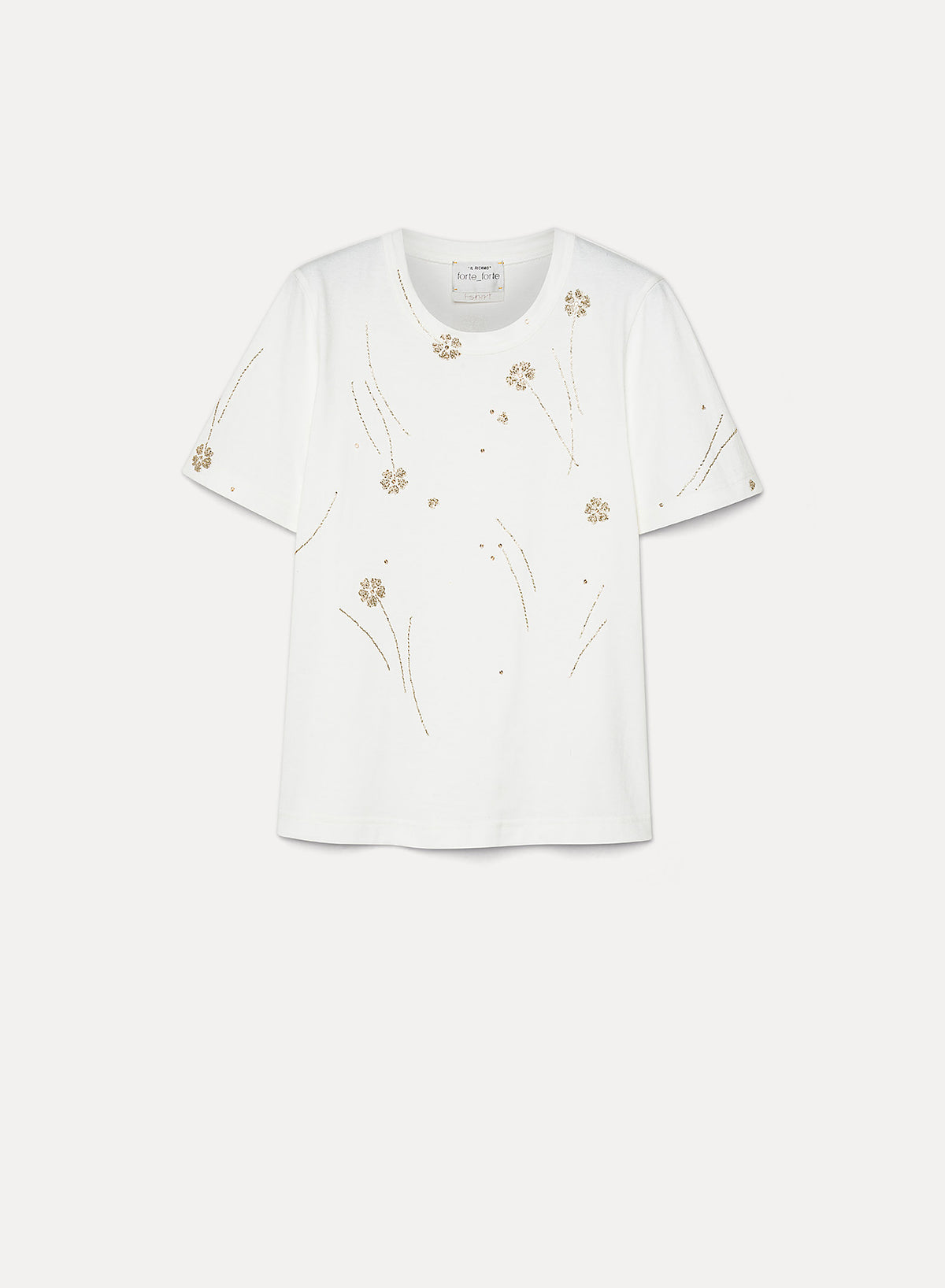 White t-shirt with embroidery