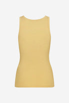 Yellow tank top on a white background