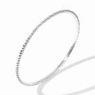Silver bracelet on a white background