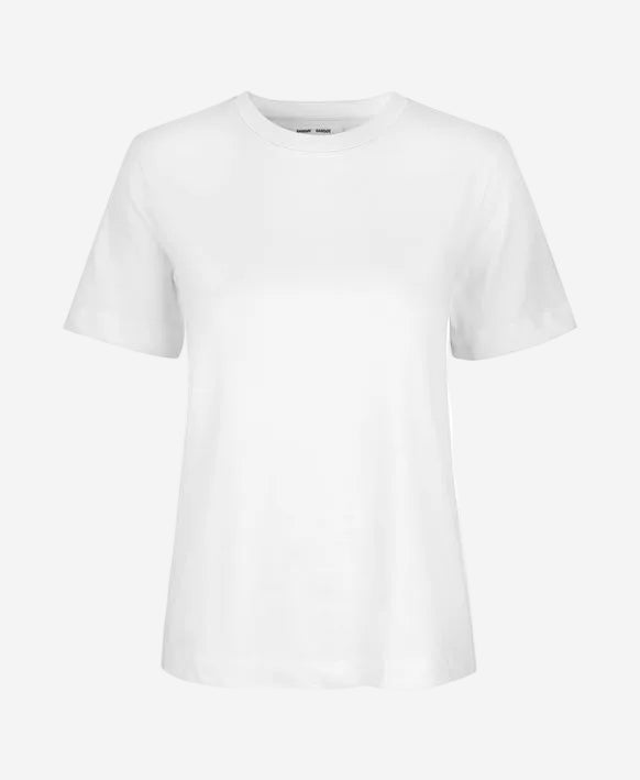 White t-shirt on a white background