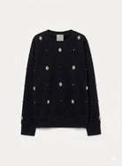 black sweatshirt with jewels