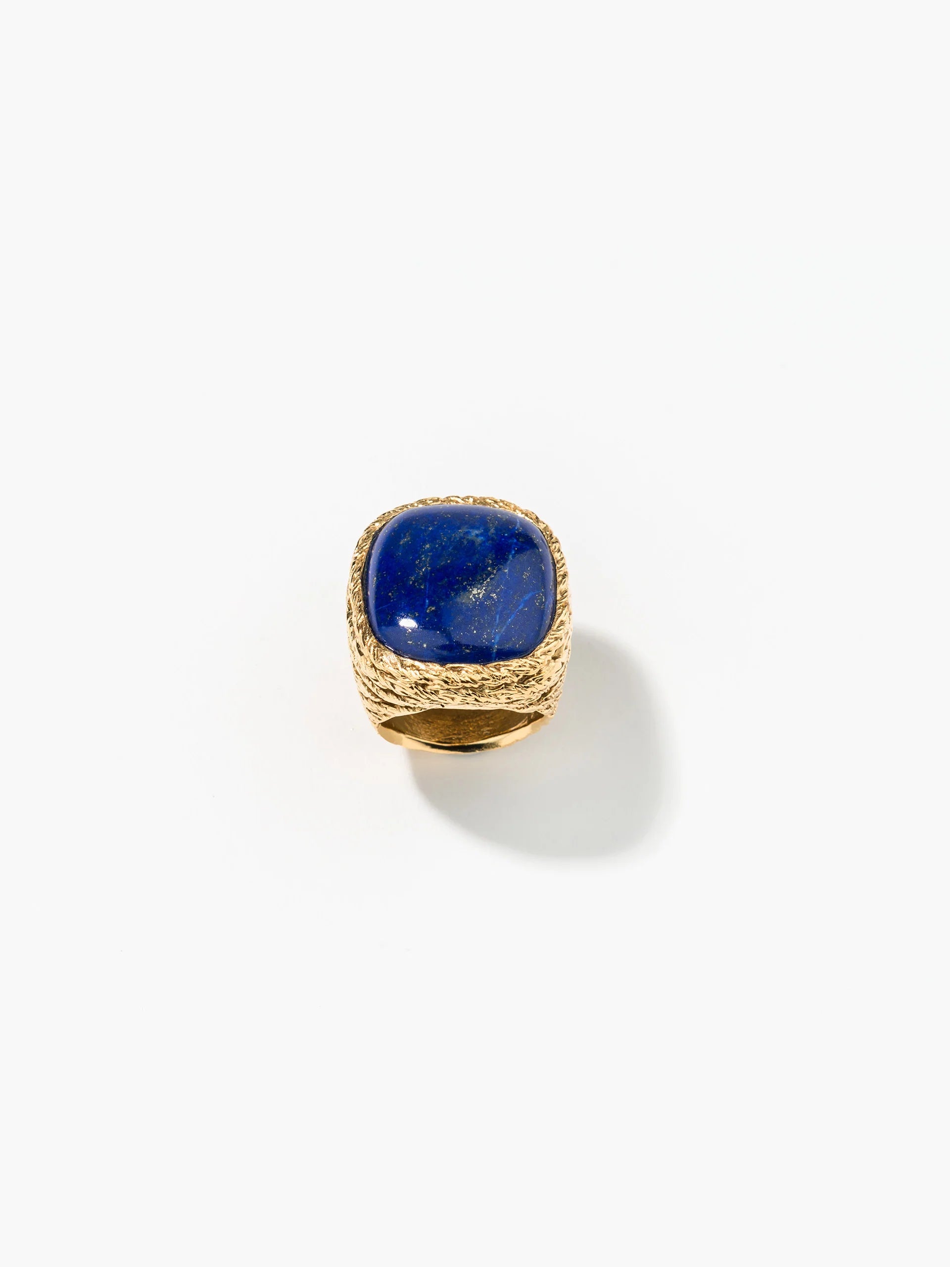 blue and gold ring