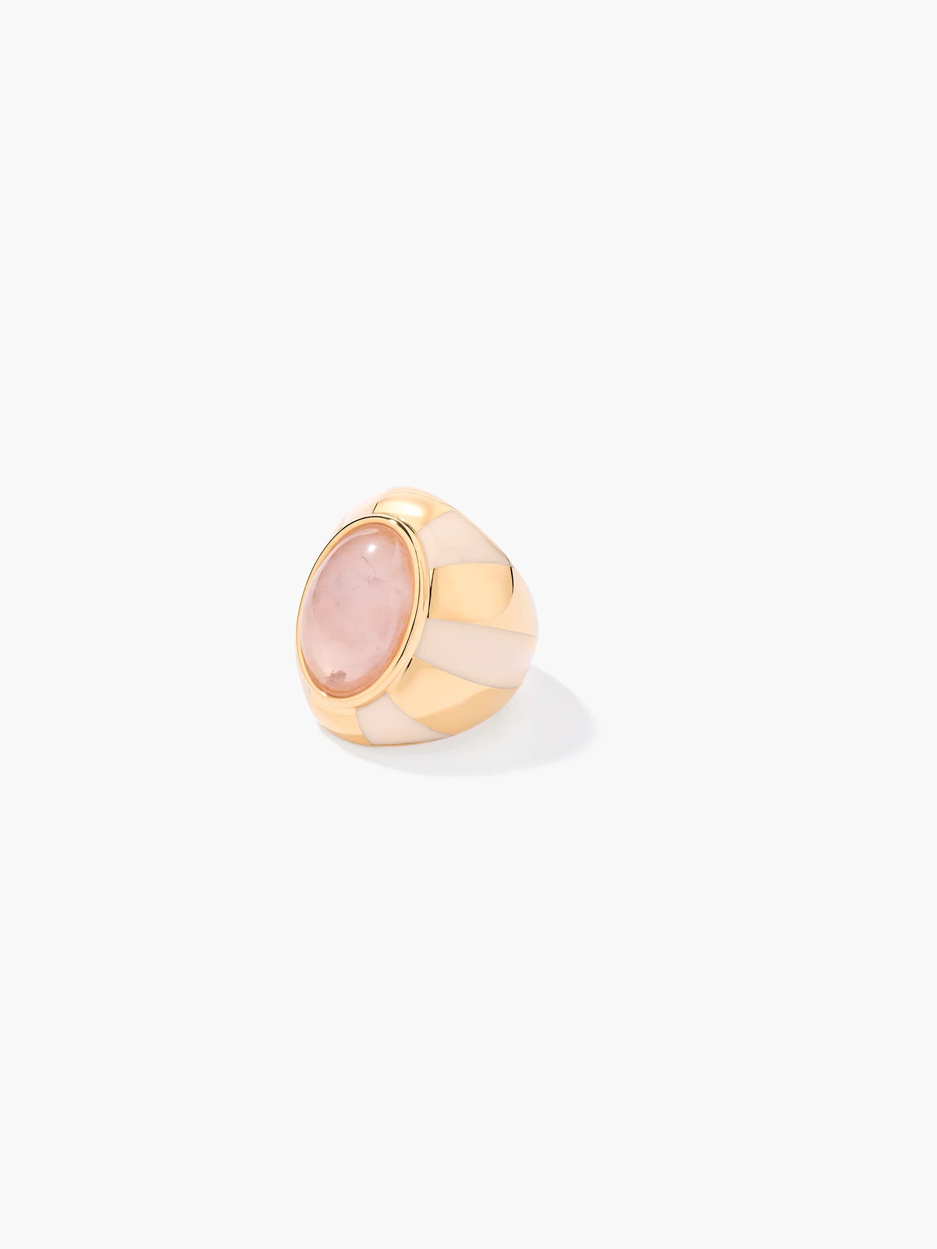 pink and gold ring