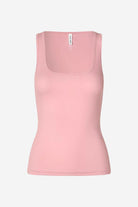 Pink tank top on a white background