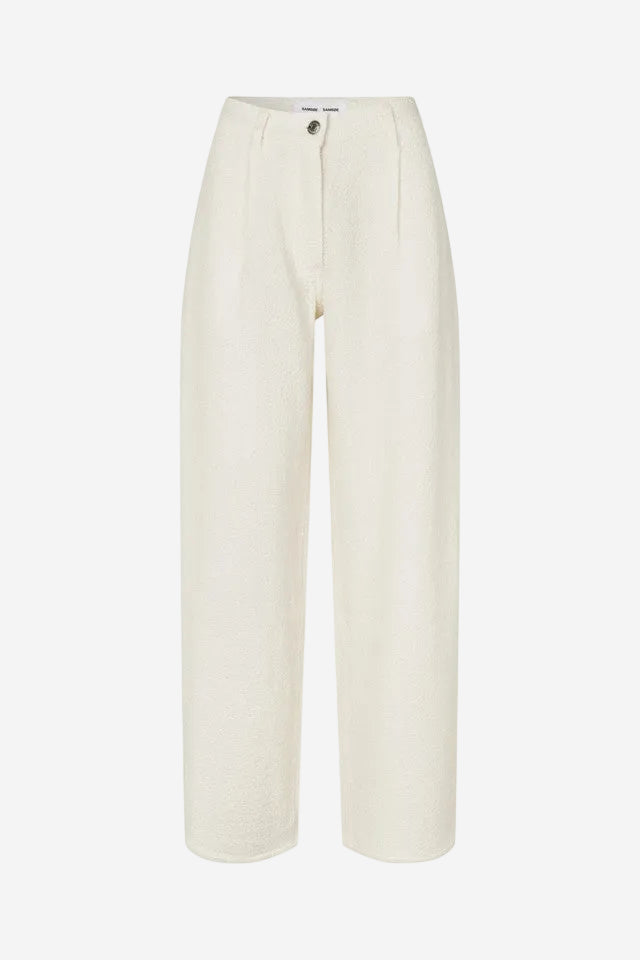 White pants on a white background