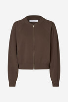 Brown jacket on a white background